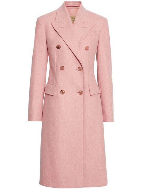 burberry double breasted wool tailored coat|burberry winter coats for women.